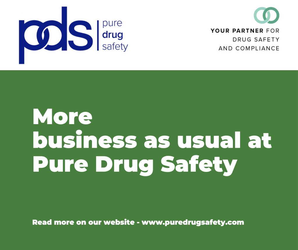 Business as usual at Pure Drug Safety despite the continuing coronavirus pandemic